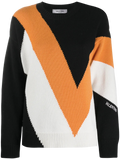 Valentino Intarsia Knit Sweater — Multicolor