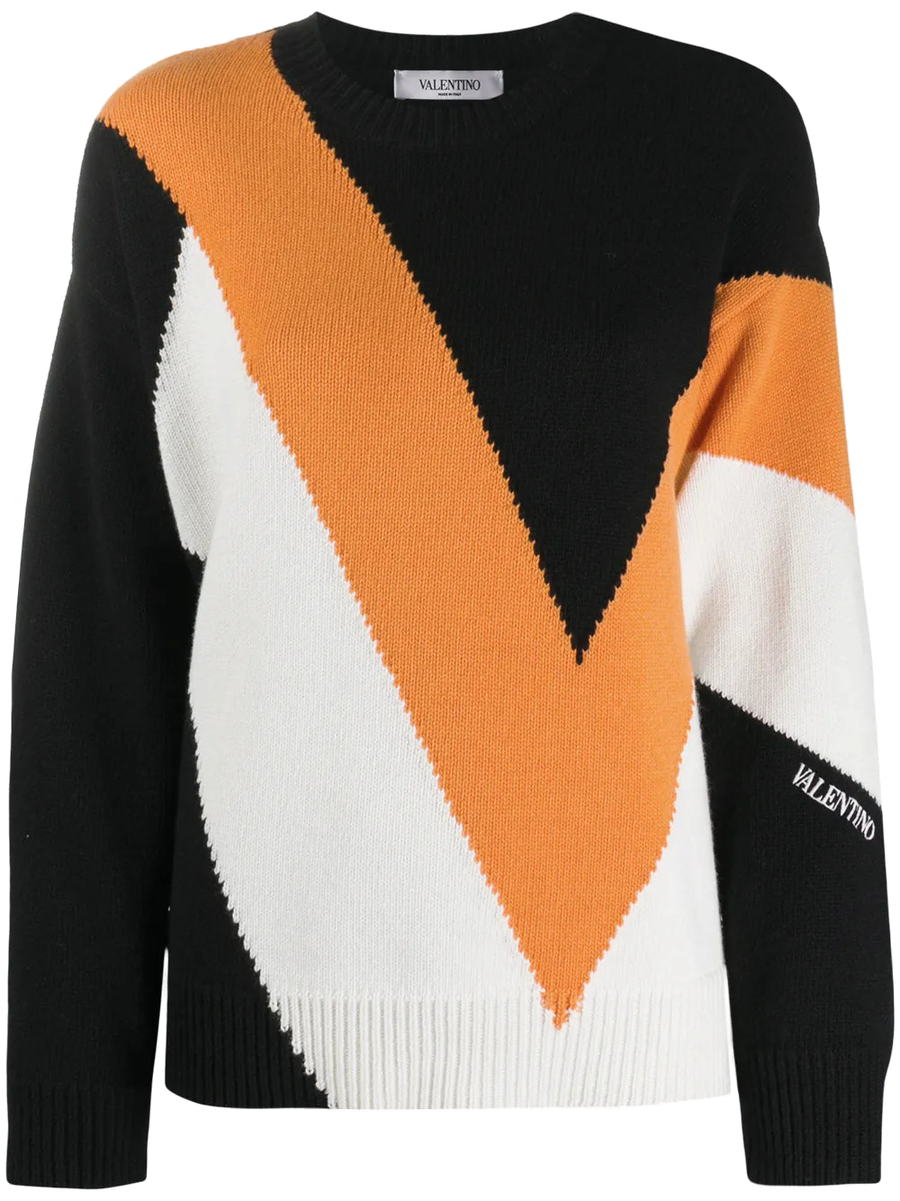 Valentino Intarsia Knit Sweater — Multicolor