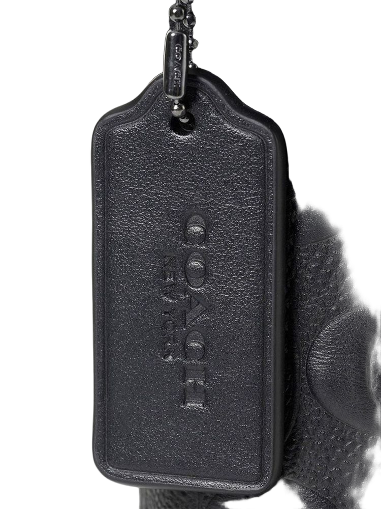 Coach Calf Leather Shoulder Bag — Black