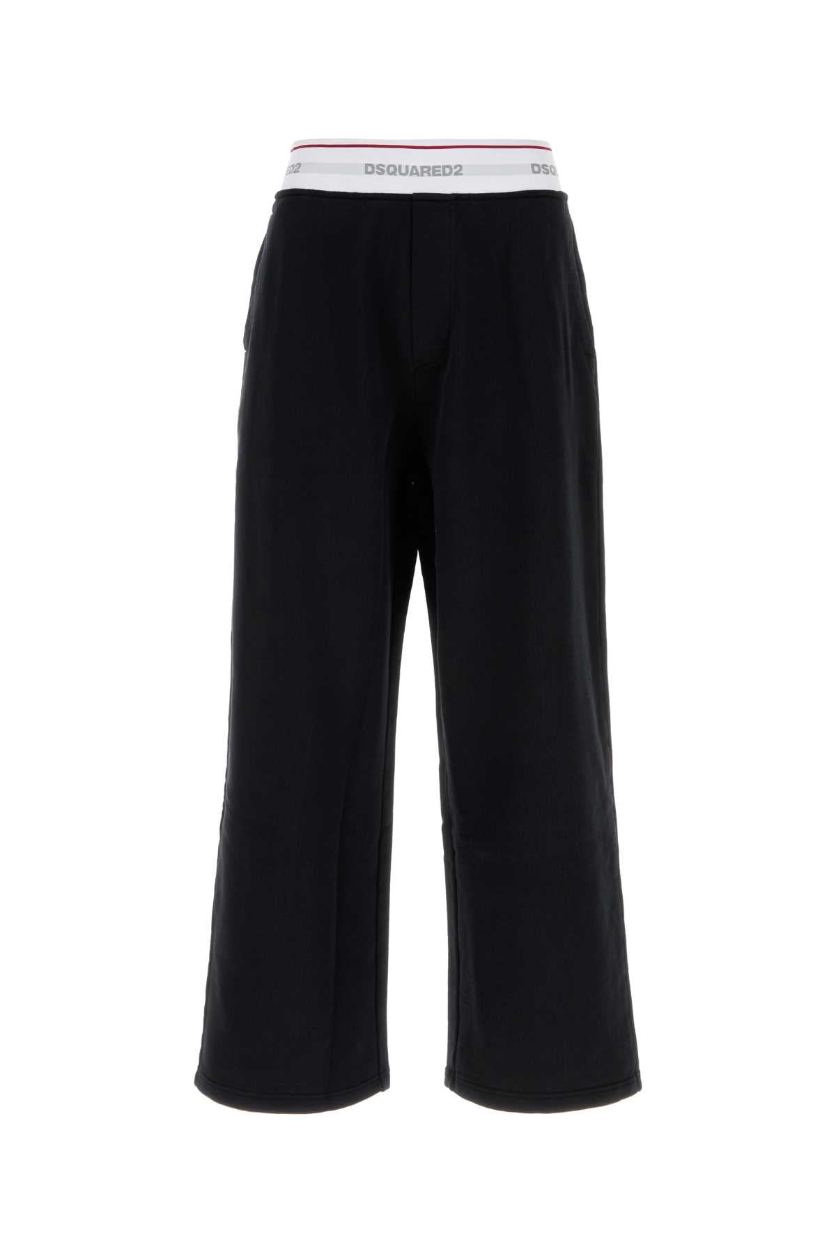 Dsquared2 Elastic Joggers — Black