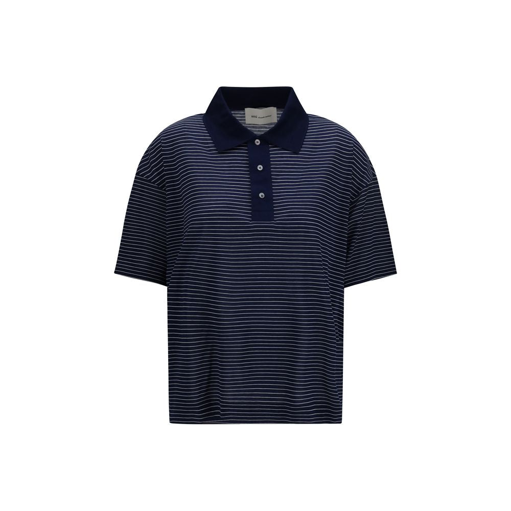 AMI Paris Polo Shirt — Navy