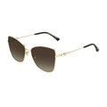 Jimmy Choo Gold-Tone Metal Frame Sunglasses — Gold