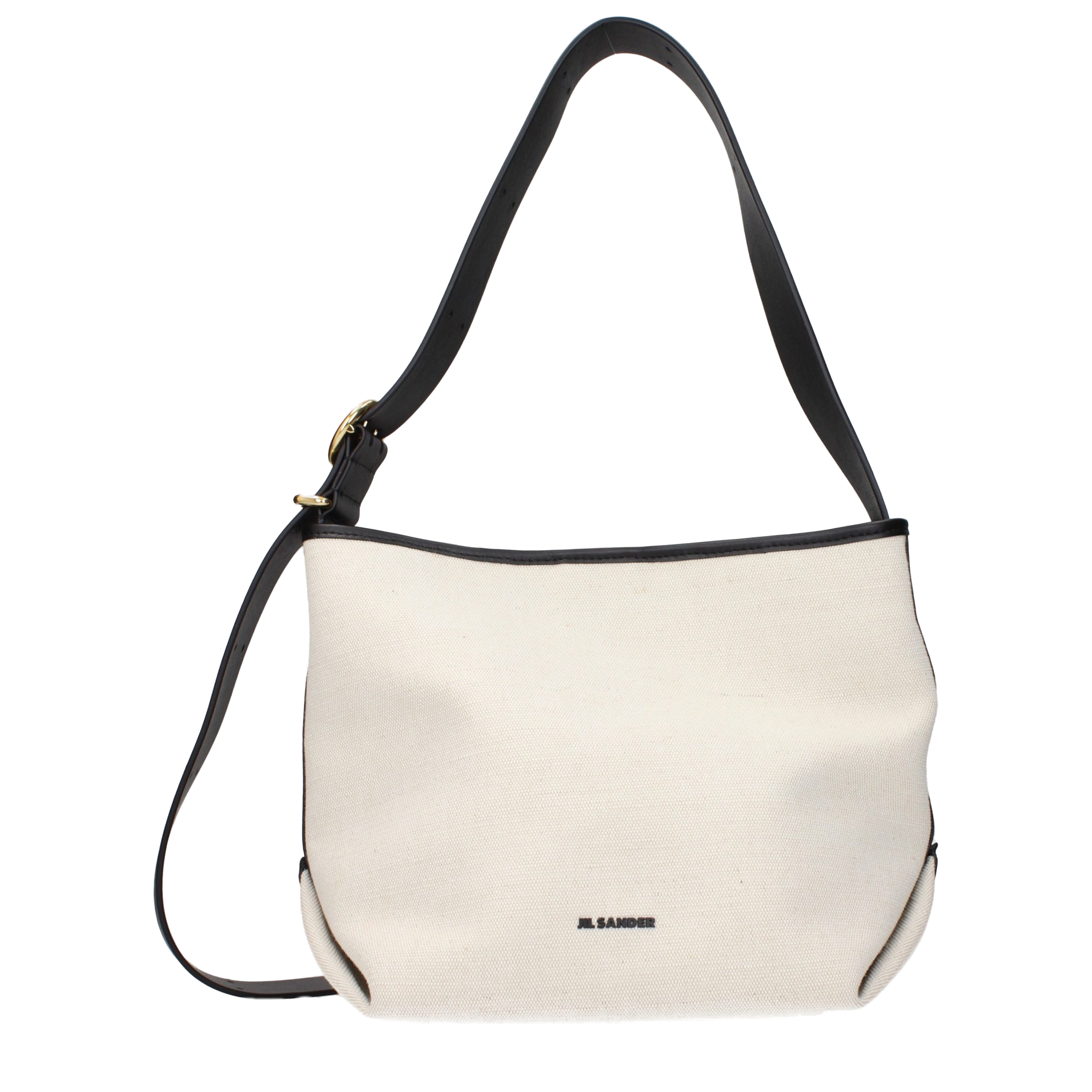 Jil Sander Fabric Crossbody Bag — Beige