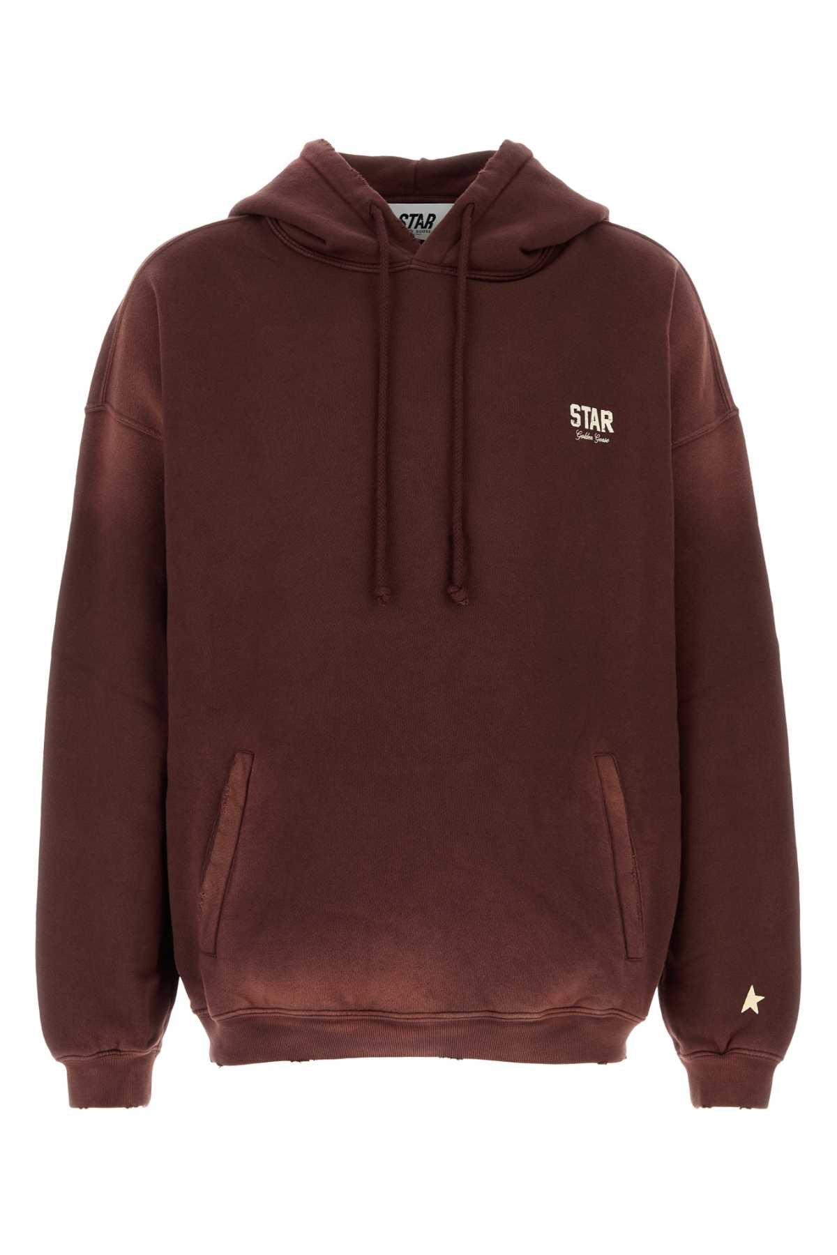 Golden Goose Deluxe Brand Oversize Cotton Hoodie — Burgundy
