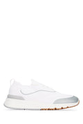 Brunello Cucinelli Cotton Knit Sneaker — White