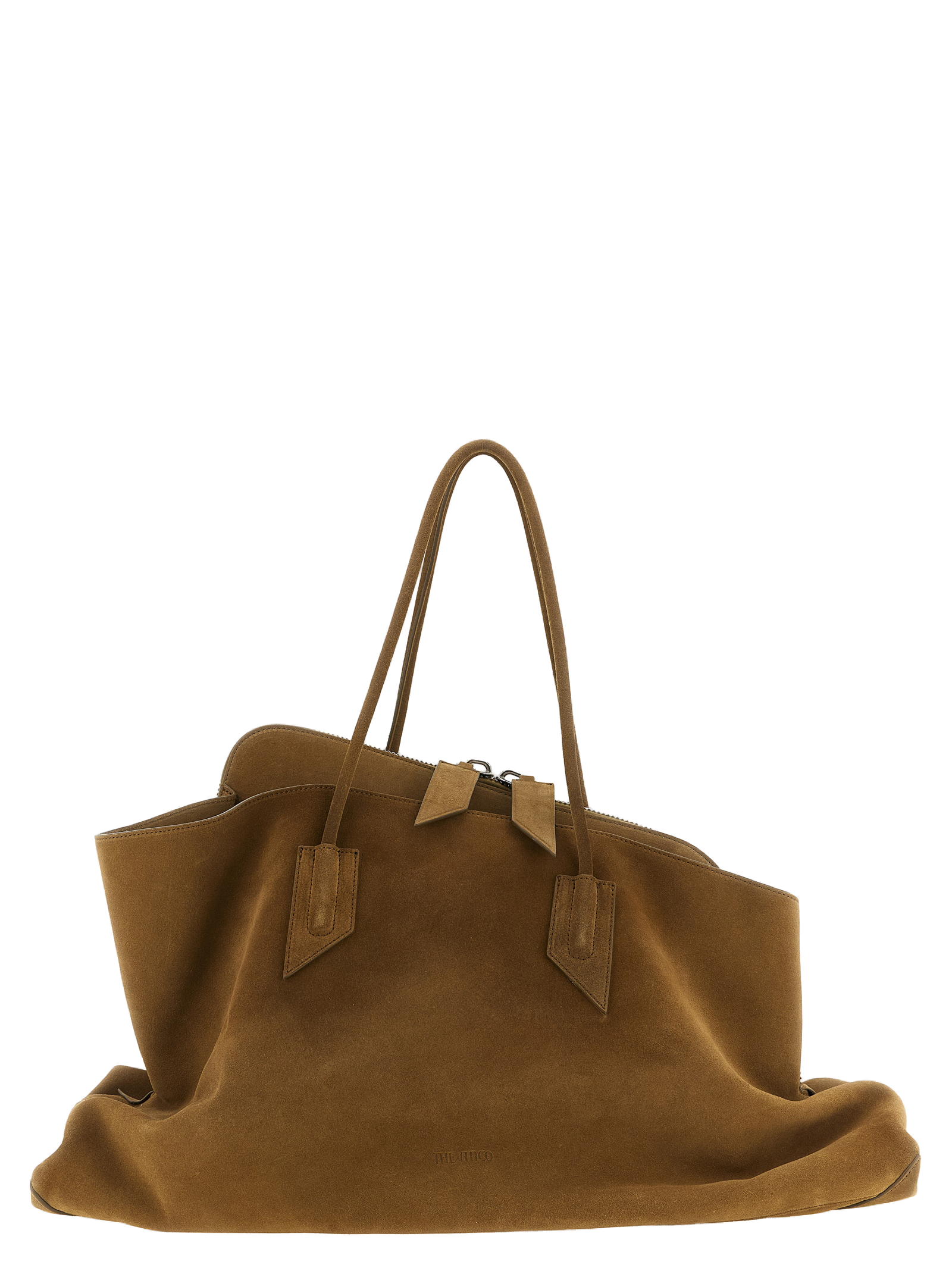 The Attico La Passeggiata Large Shoulder Bag — Brown