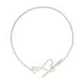 AMI Paris Chain Link Bracelet — Silver
