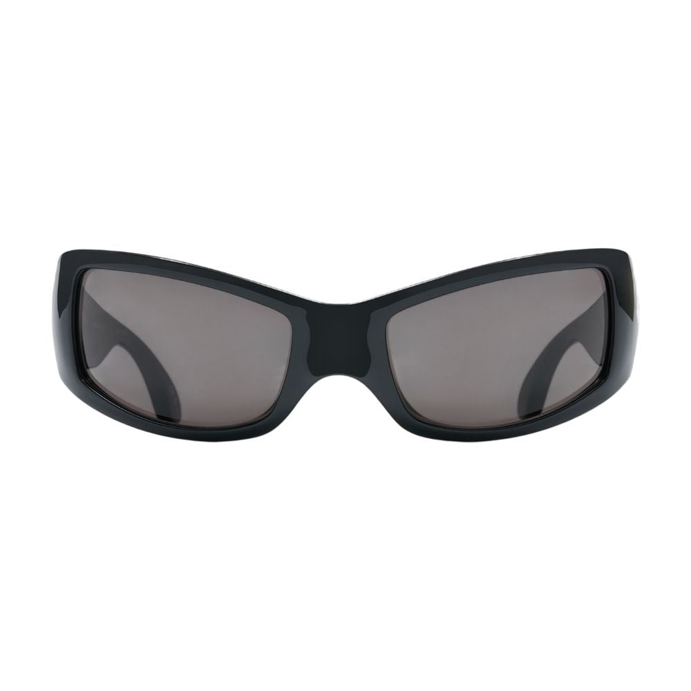 Balenciaga BB0461S-001 Bioplastic Rectangular Sunglasses — Black