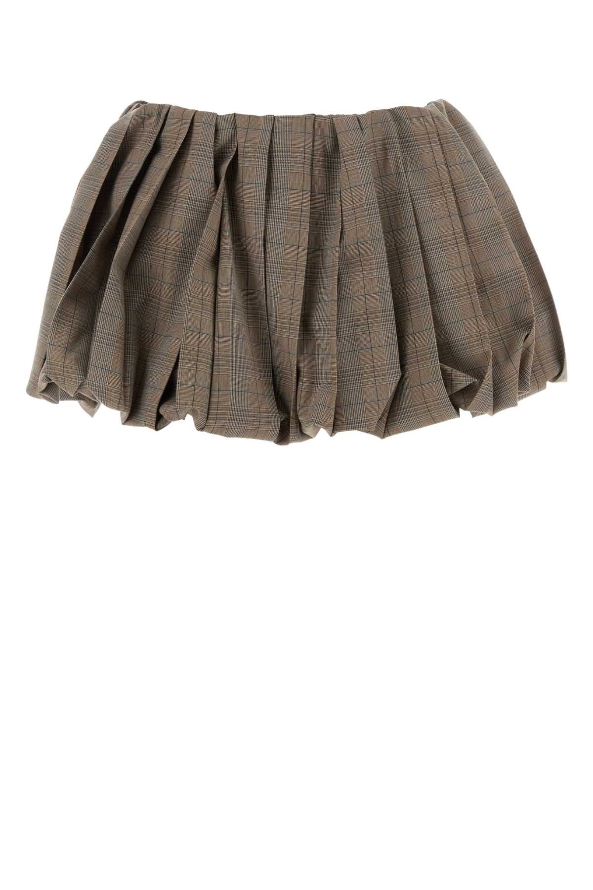 Minifalda Miu Miu — Marrón