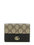 Gucci GG Supreme Canvas & Calfskin Card Case — Multicolor