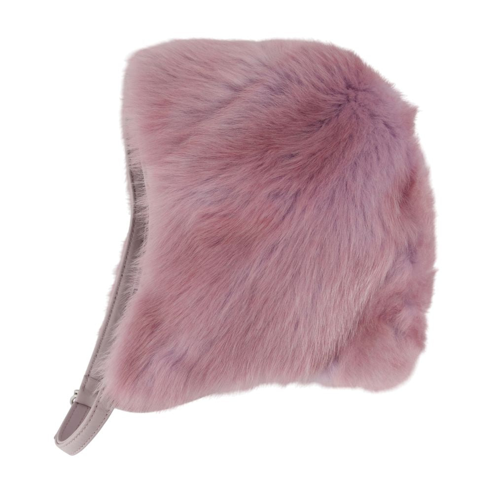 Acne Studios C40436-AN4 Faux Fur Winter Hat — Pink