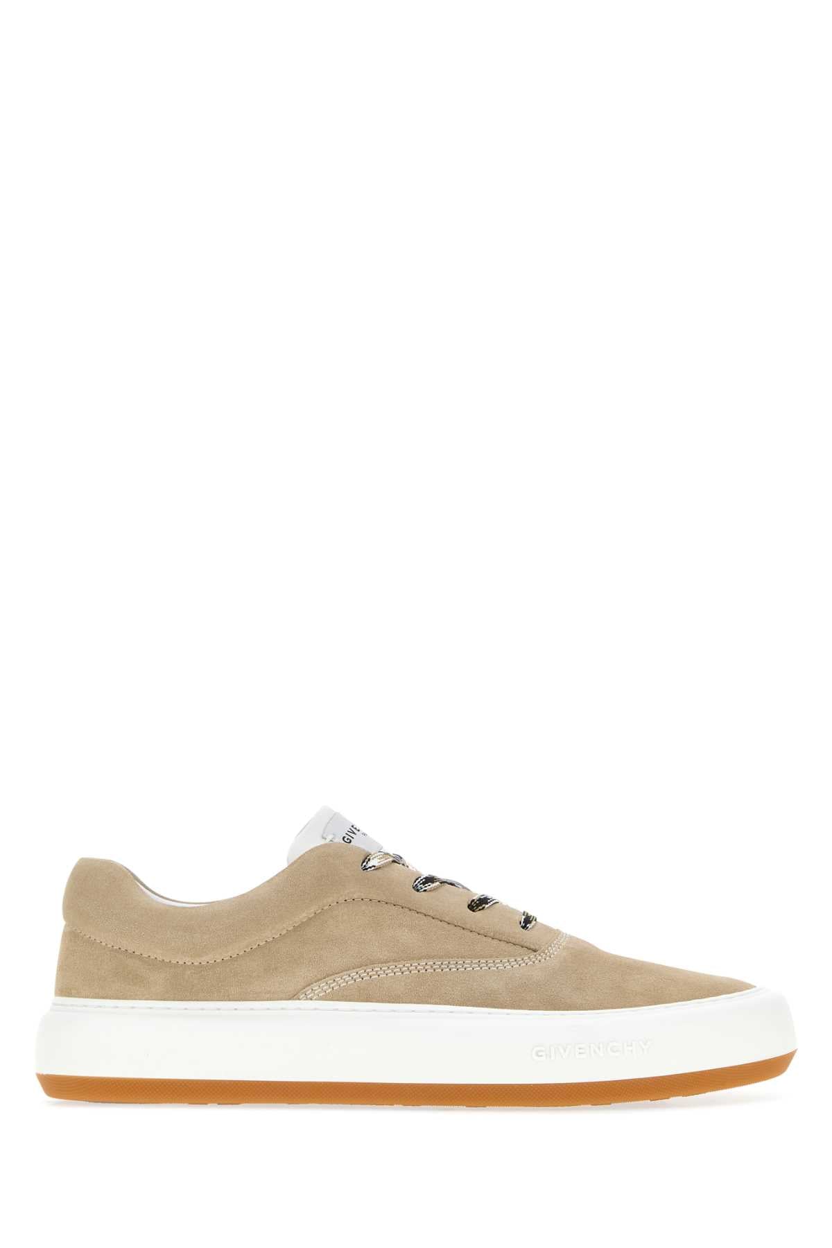 Givenchy Suede Low-Top Sneaker — Beige