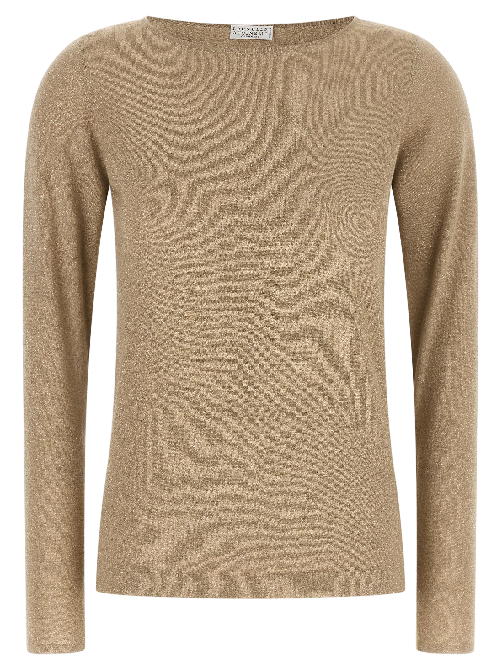 Brunello Cucinelli Sparkling Sweater — Beige