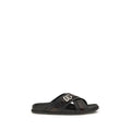 Dolce & Gabbana DG Logo Slide Sandals — Black