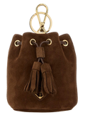 Prada Pouch Keychain — Brown