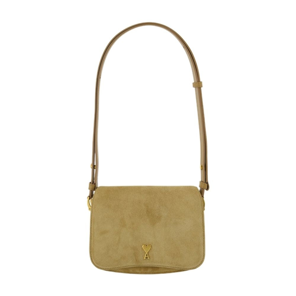 AMI Paris Shoulder Bag — Khaki