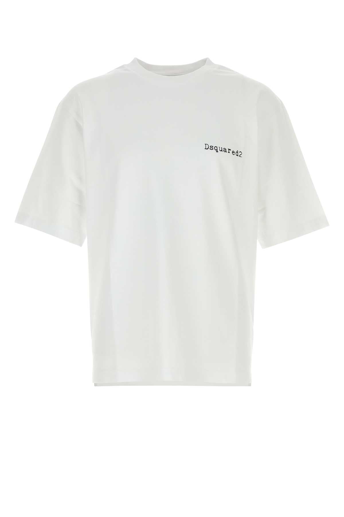 Dsquared2 Cotton Logo T-Shirt — White