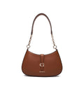 Guess Leather-Look Polyurethane Shoulder Bag — Brown