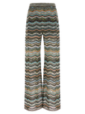 Missoni Chevron Jacquard Trousers — Multicolor
