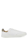 Burberry Leather Low-Top Sneaker — White
