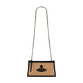 Vivienne Westwood Logo-Embroidered Cotton Clutch — Multicolor