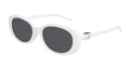 Gucci GG1684SA Oval Frame Sunglasses — White
