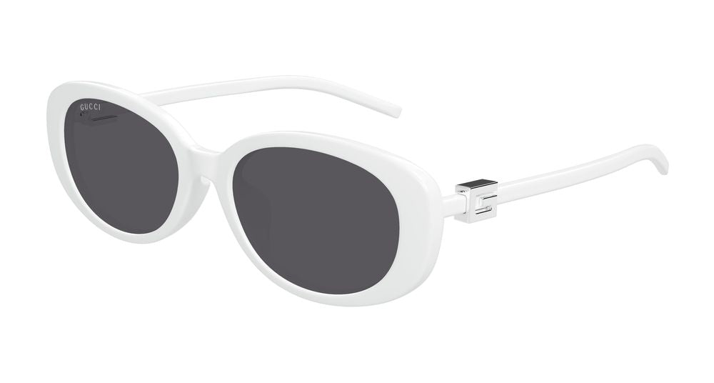 Gucci GG1684SA Oval Frame Sunglasses — White