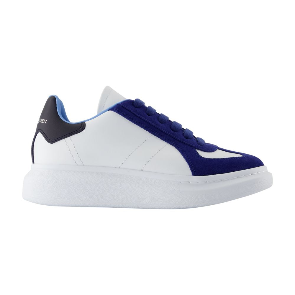 Alexander McQueen Colorblock Calfskin Sneaker — White