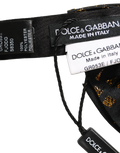 Dolce & Gabbana Silk Speckle Pattern Bow Tie — Black