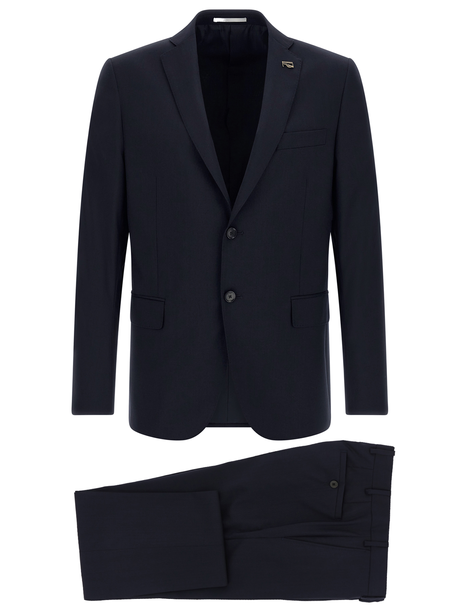Pal Zileri Pure Wool Pant Suit — Navy