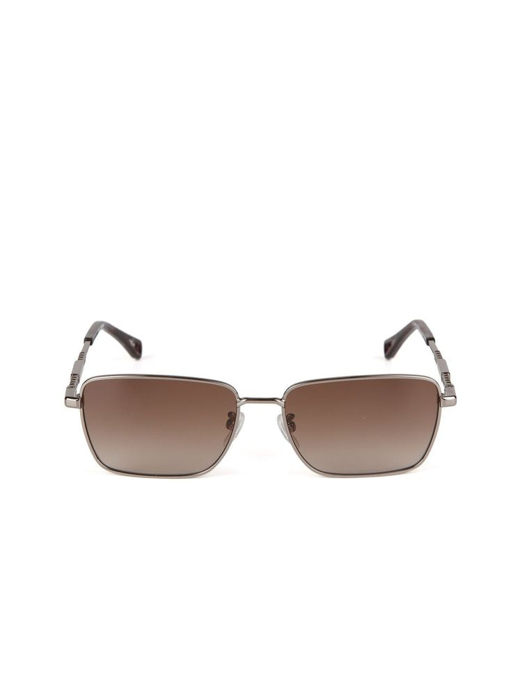 Zadig & Voltaire Gafas de sol rectangulares de metal SZV513 — Grises