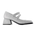 Nodaleto Silver Glitter Leather Pumps — Silver