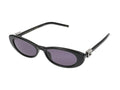 Gucci GG1680S Oval Acetate Sunglasses — Black