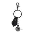 Vivienne Westwood Saffiano Leather Orb Key Case — Black