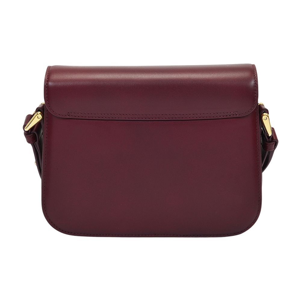 A.P.C. Grace Shoulder Bag — Burgundy