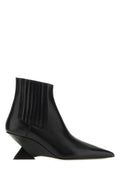 The Attico Geometric Heel Boot — Black