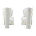 Alexander McQueen Leather Platform Sandal Platform Heel — White
