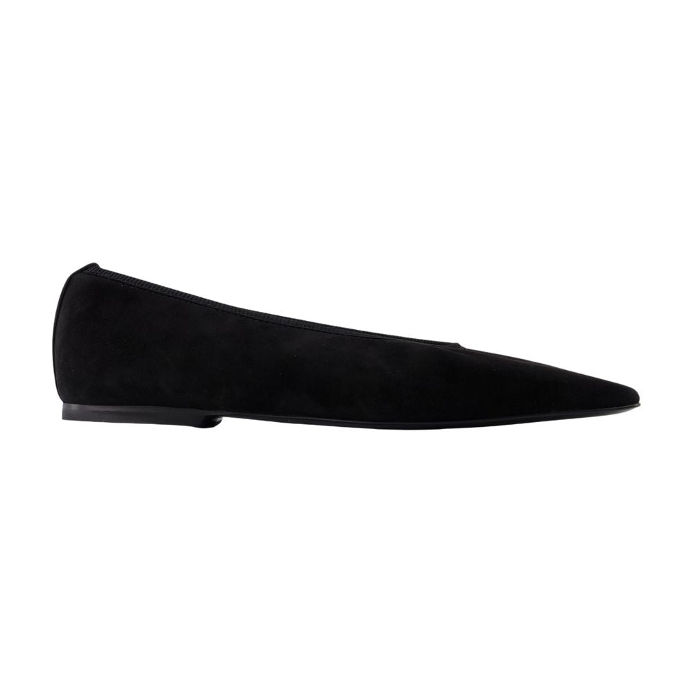 Toteme Minimalist Lambskin Flat — Black