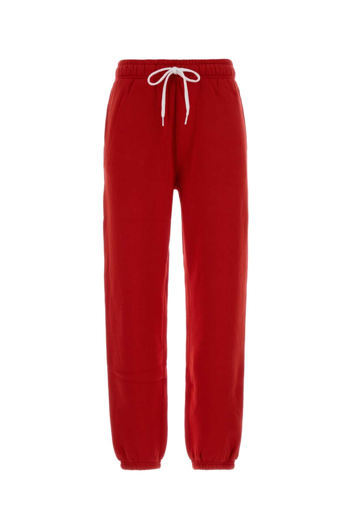Polo Ralph Lauren Cotton-Blend Knit Joggers — Red