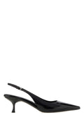 Prada Slingback con Tacón — Negro