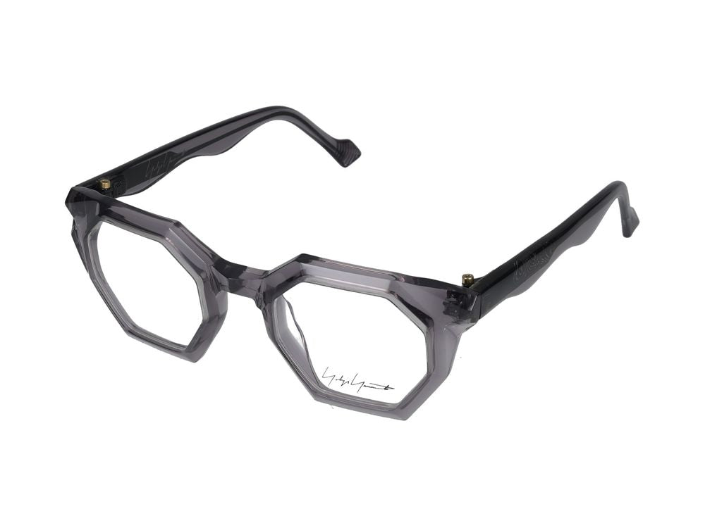 Yohji Yamamoto LOOK011 Geometric Acetate Eyeglasses — Grey