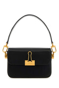 Off-White Antiqued Gold Hardware Shoulder Bag — Black