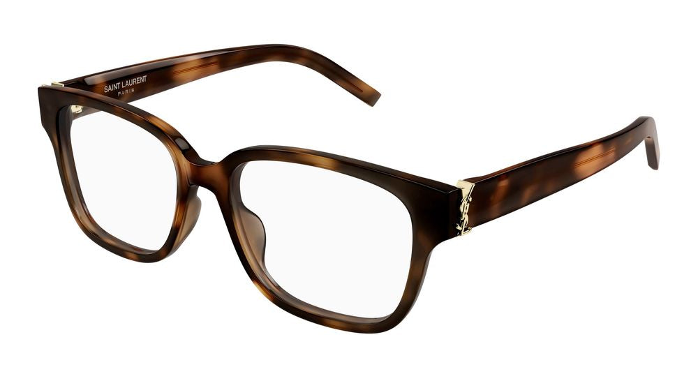 Saint Laurent Tortoiseshell Acetate Eyeglasses — Havana