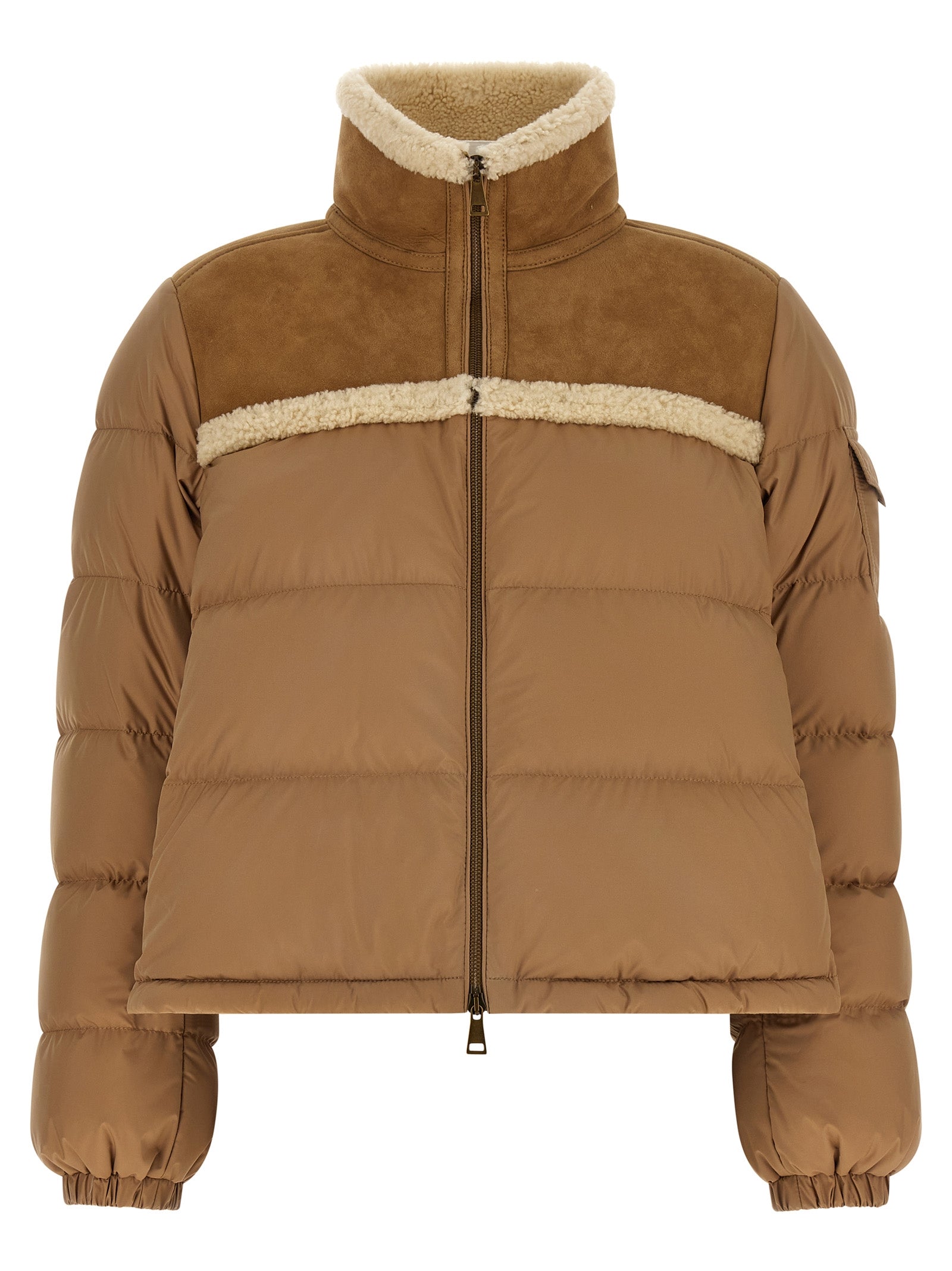 Moncler Aurore Down Jacket — Beige