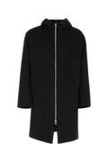 Bottega Veneta Hooded Wool Coat — Black