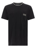 Dolce & Gabbana Logo-Patch Cotton Jersey T-Shirt — Black
