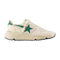 Golden Goose Deluxe Brand Leather and Suede Sneaker — White