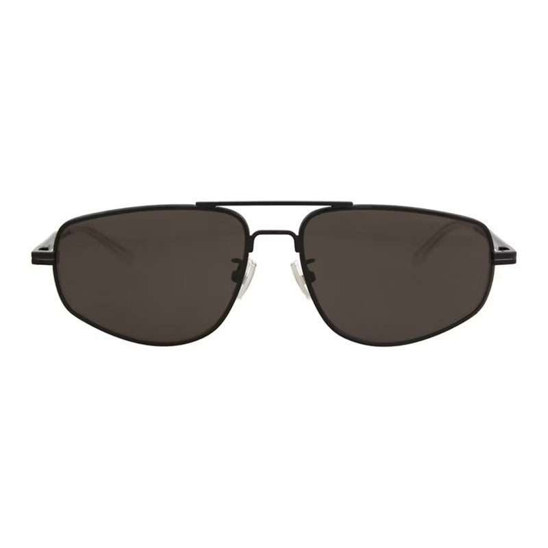 Bottega Veneta BV1125S001 Metal Aviator Sunglasses — Black
