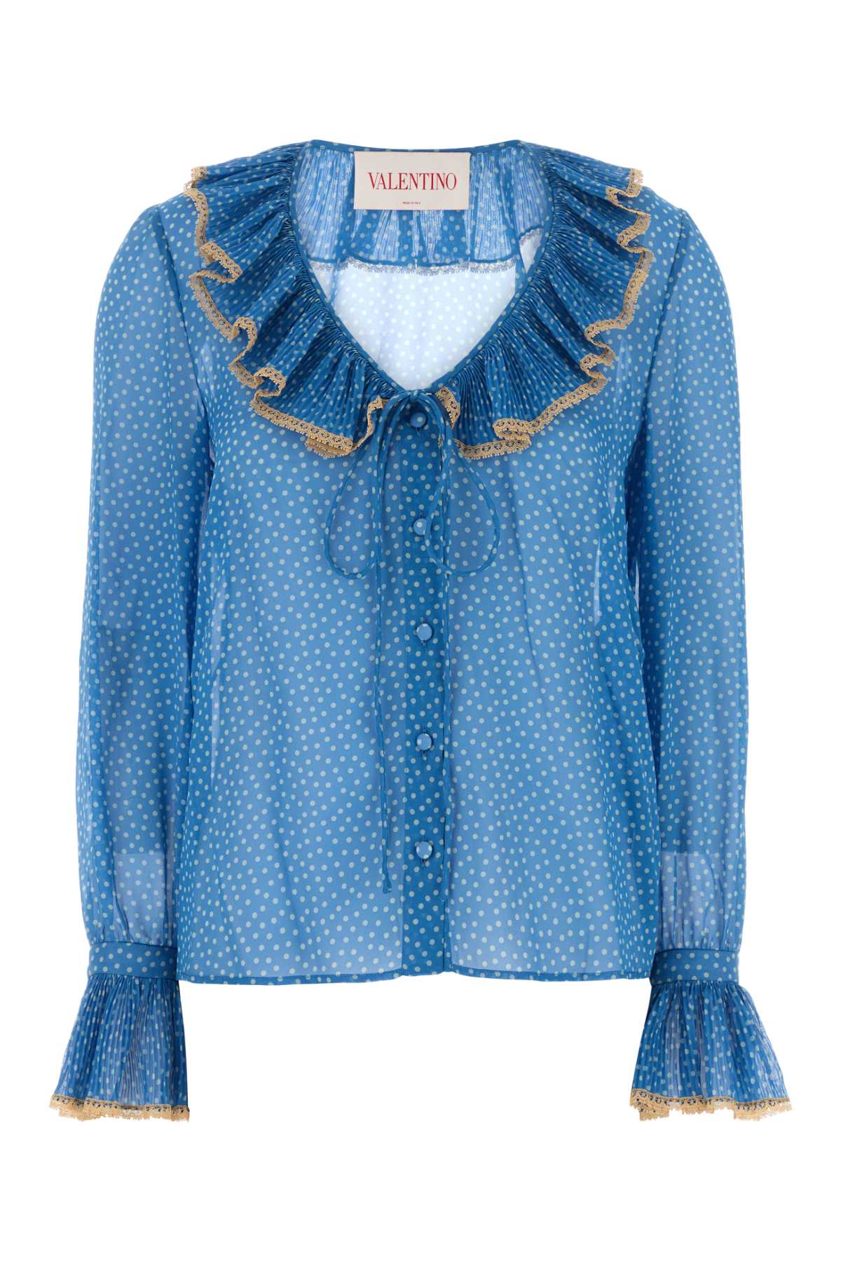 Valentino Garavani Pattern Blouse — Blue
