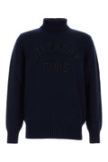 Givenchy Logo-Embroidered Cotton Sweater — Navy